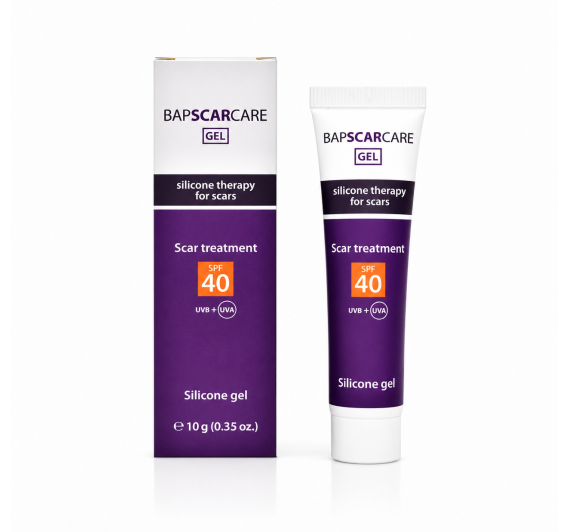 BapScarCare, silikonski gel sa zaštitnim faktorom 40 SPF, 10 g