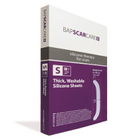 BapScarCare S, samolepilni silikonski pralni obliž za nego brazgotin (abdomen) 4x40cm /kos